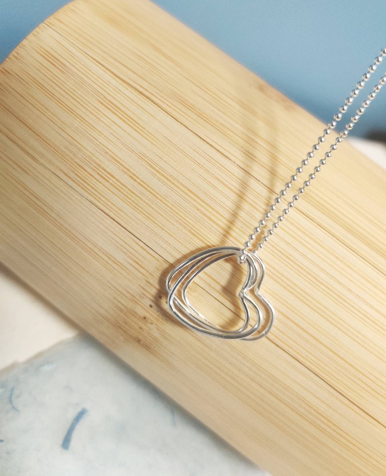 Heart pendant, three hearts