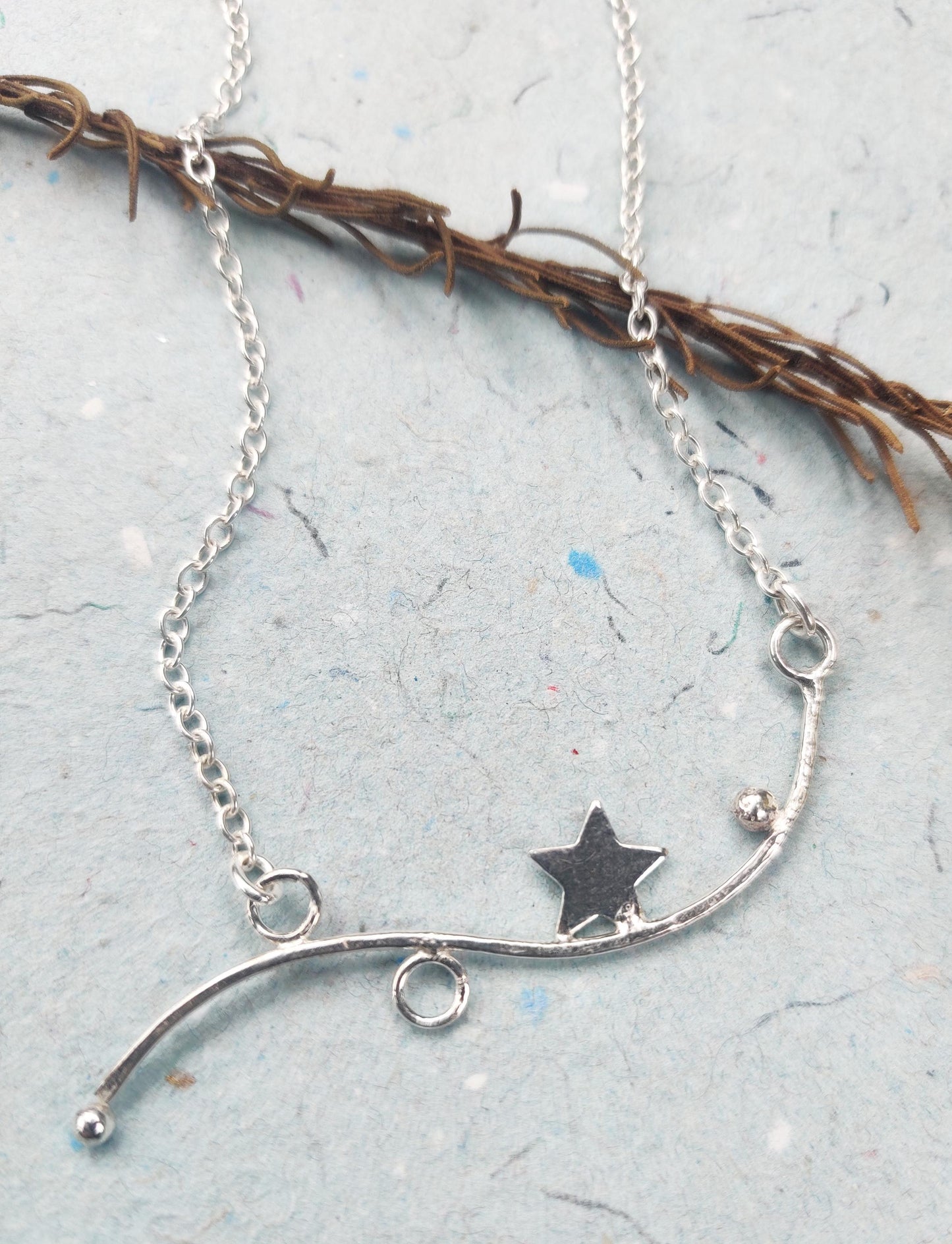 Shooting star necklace, jewellery