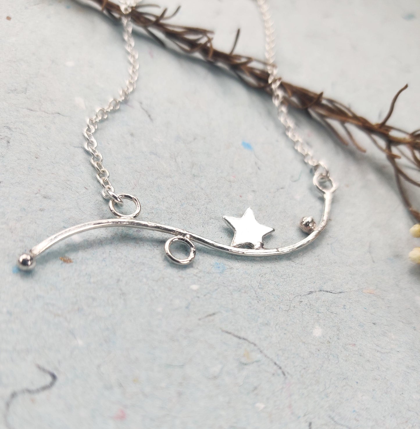 Shooting star necklace, jewellery