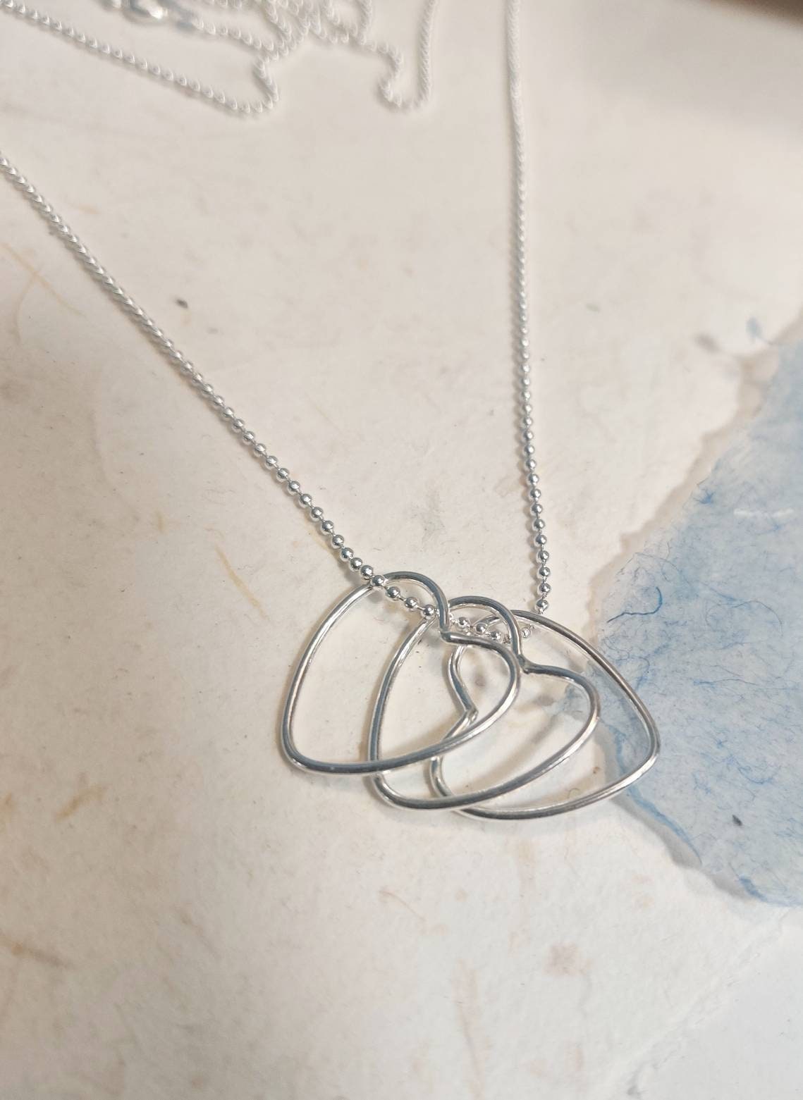 Heart pendant, three hearts