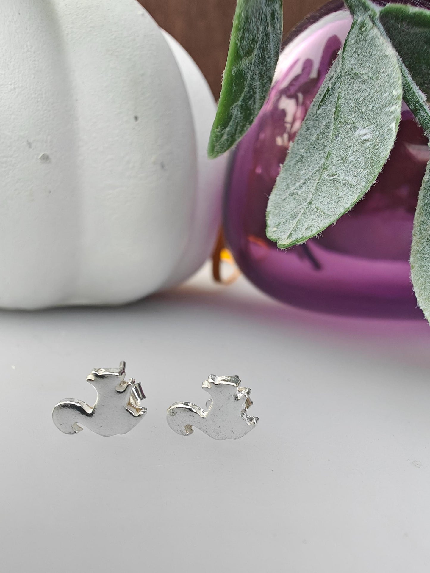 Squirrel stud earrings