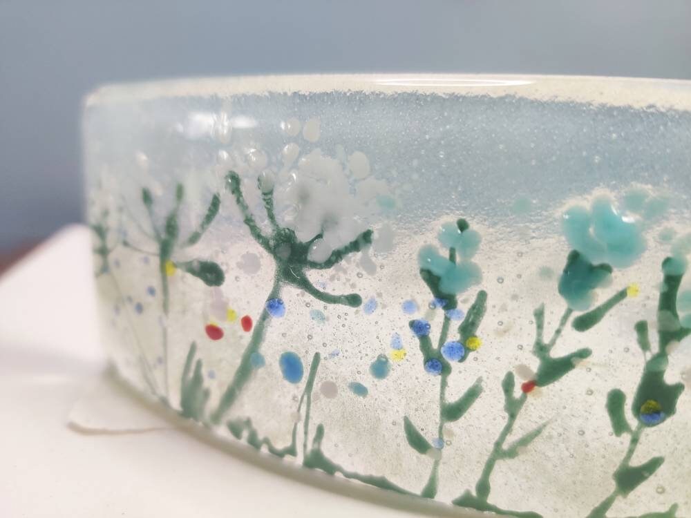 Flower Meadow curve glass