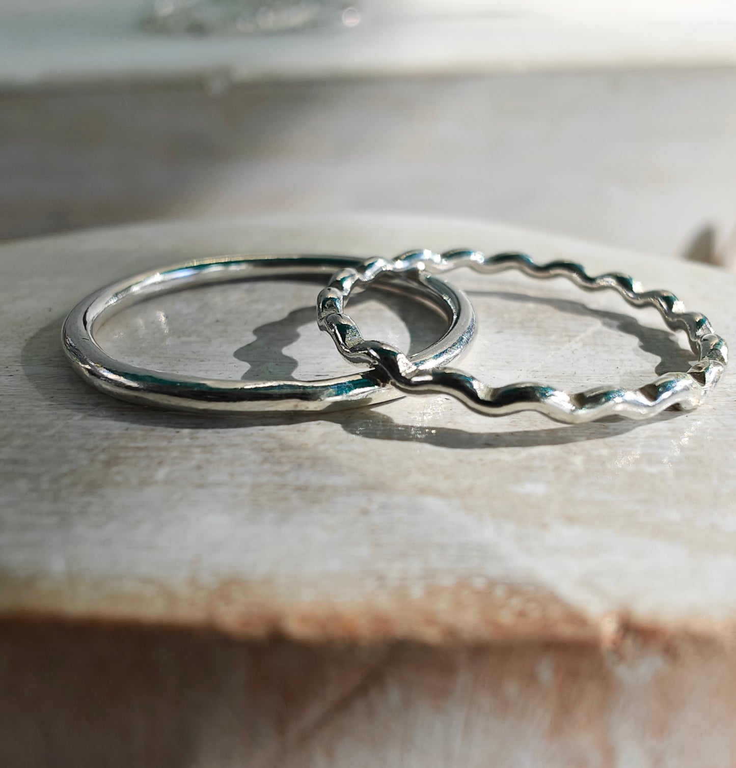 Sea waves ring, stacking ring