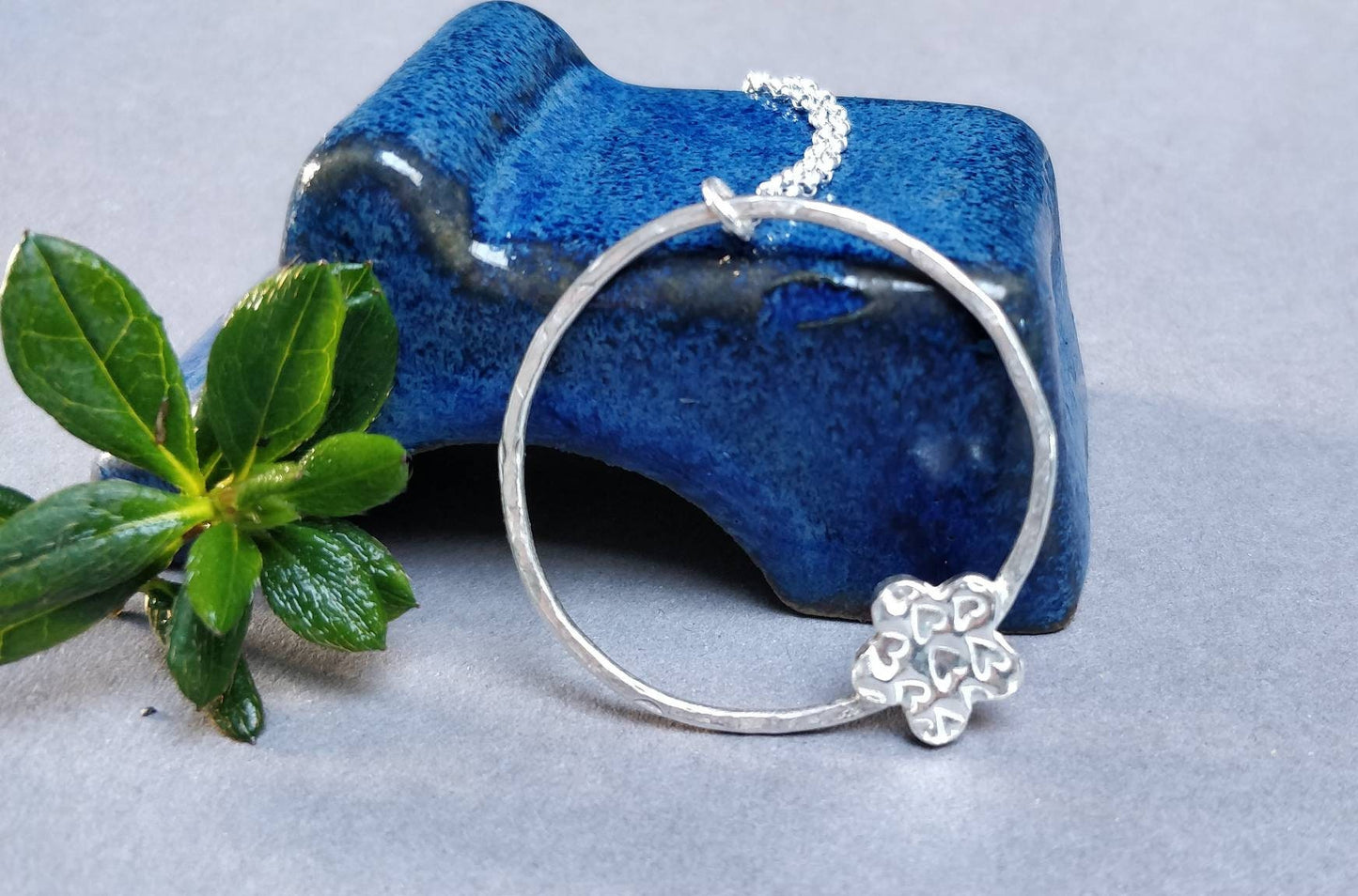 Flower pendant, circles pendant