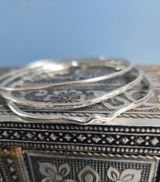 Stacking bangles set of 3