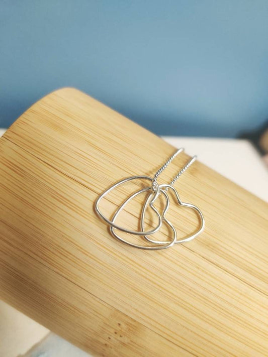 Heart pendant, three hearts