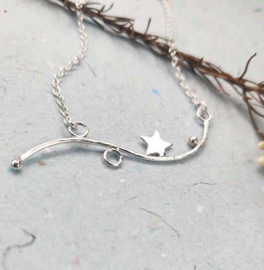 Shooting star necklace,  jewellery