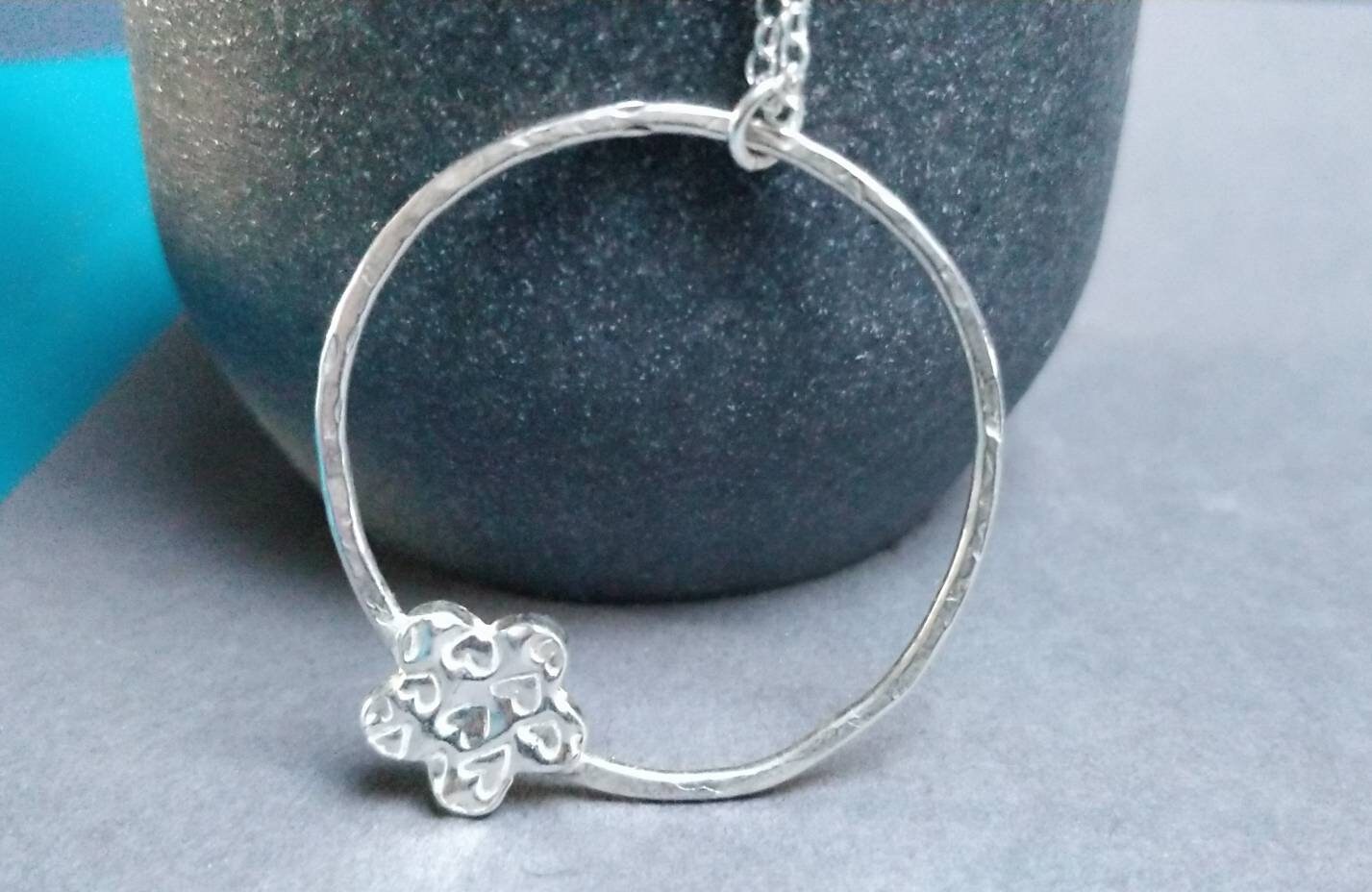 Flower pendant, circles pendant