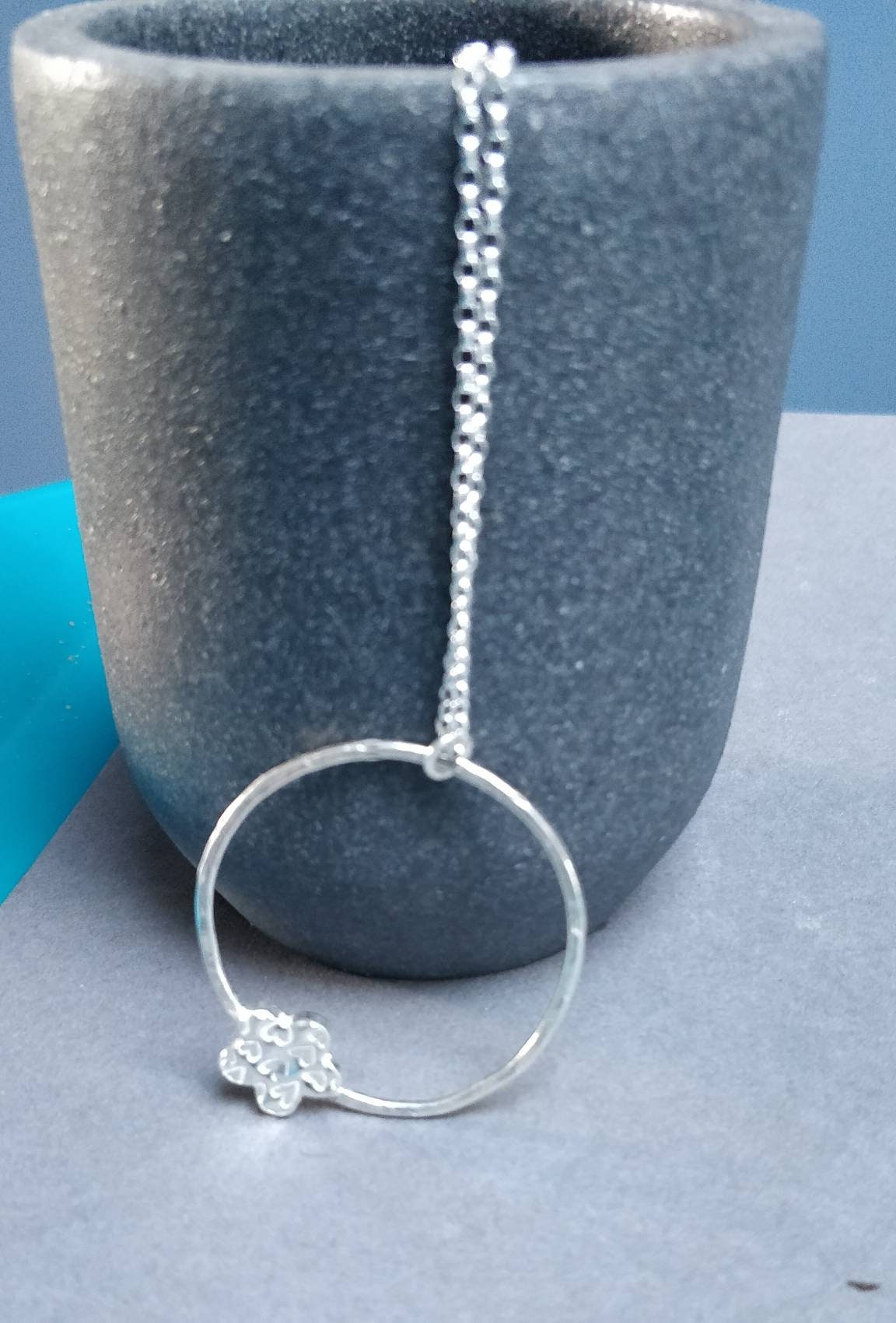 Flower pendant, circles pendant