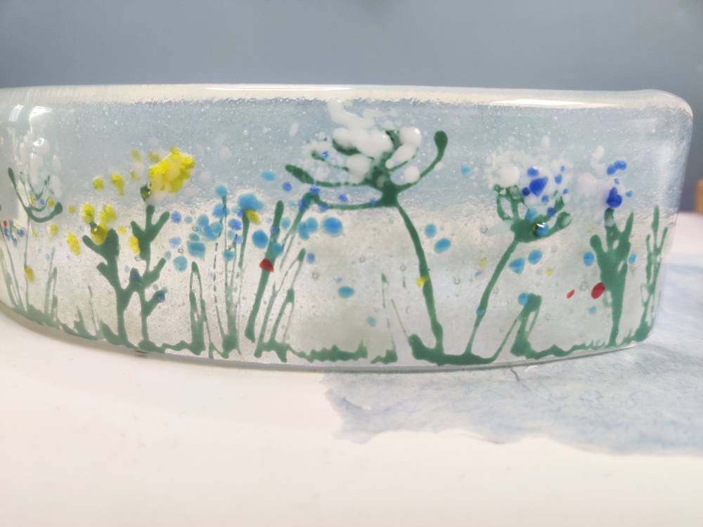 Flower Meadow curve glass
