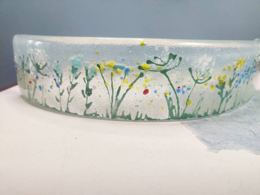 Flower Meadow curve glass
