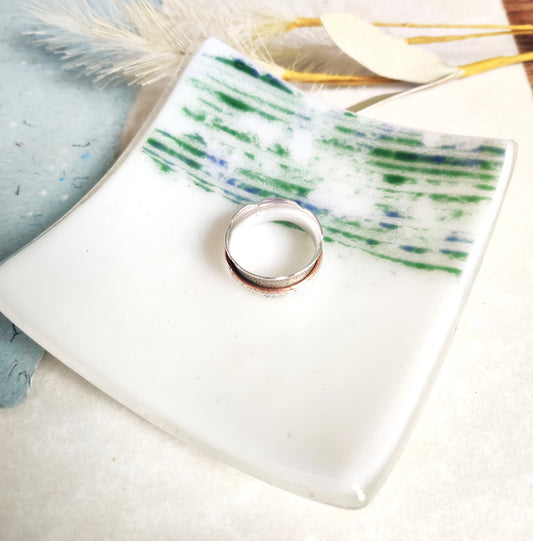 strips trinket dish, ring dish